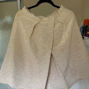 Gold A-line skirt